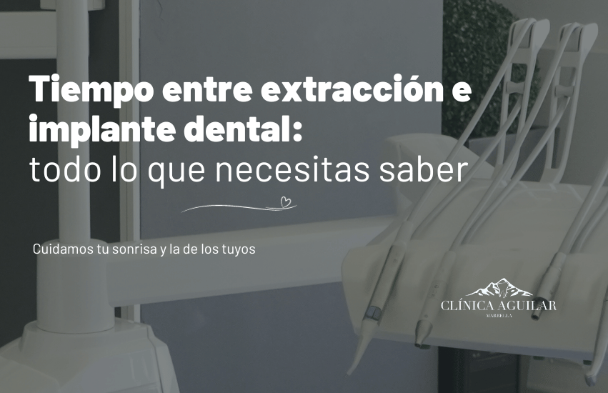 Tiempo entre extracción e implante dental